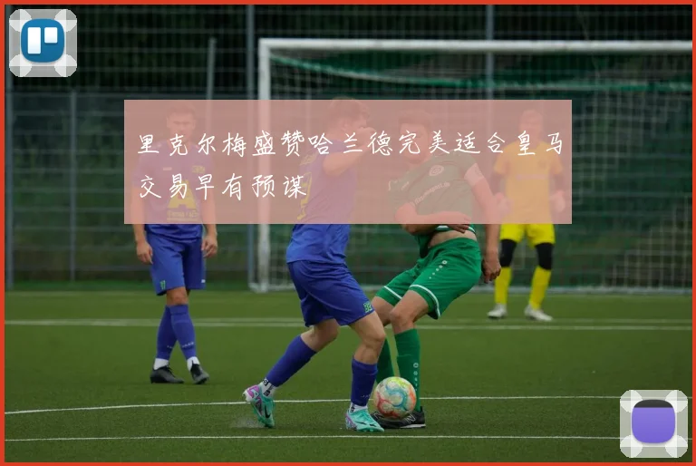 里克尔梅盛赞哈兰德完美适合皇马交易早有预谋